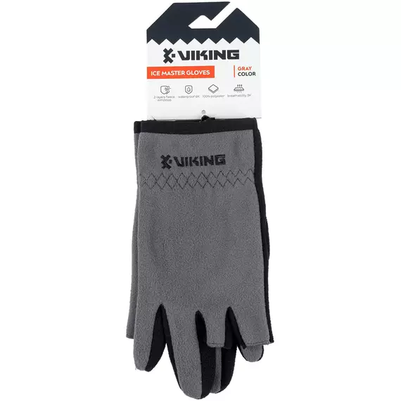 Рукавички Viking Fishing_Одяг Ice Master Gloves XXL (fleece) к:grey-graphite, фото , изображение 2